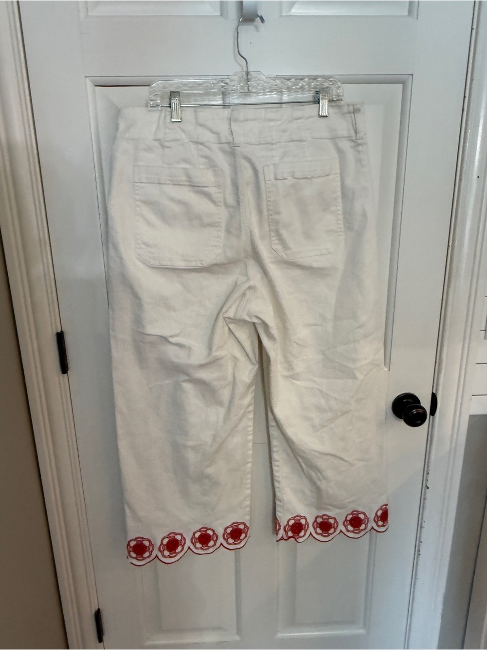 Anthropologie Maeve Colette Scallop Hem Crop Wide Leg Jeans 25906 - Picture 10 of 16